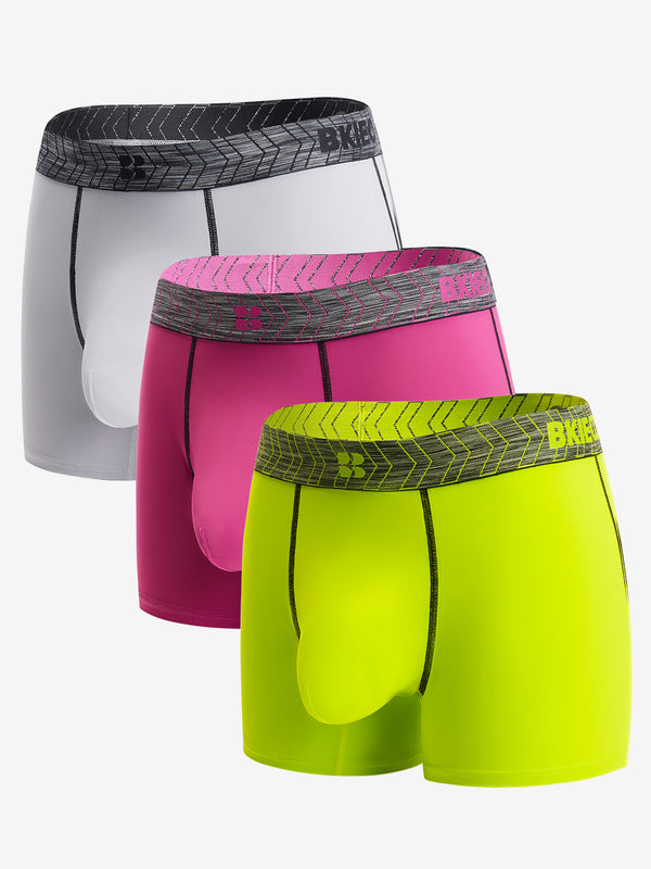 Quick-Dry Polyester Spacious Pouch Trunks for Sports